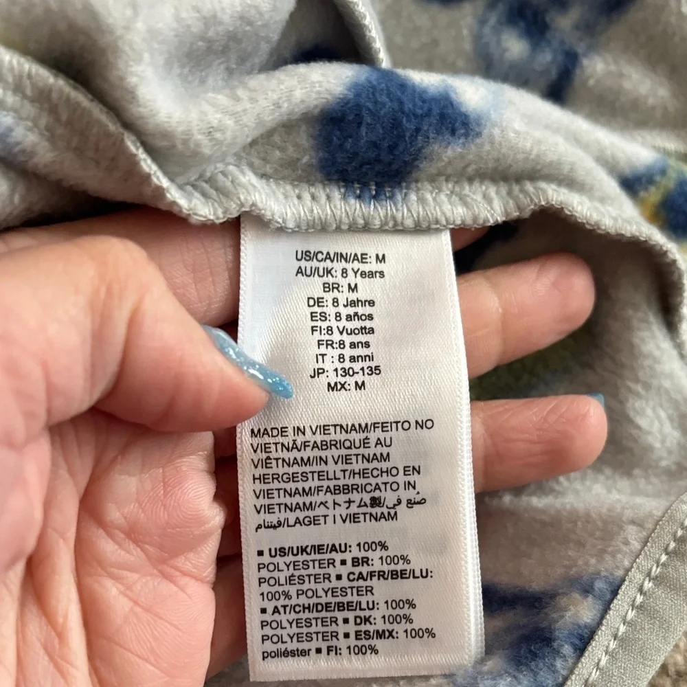 Disney Amazon Essentials Boys Gray Fleece Vest with Mickey & friends size M